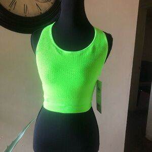 ALO Yoga Neon Green Mesh Activewear